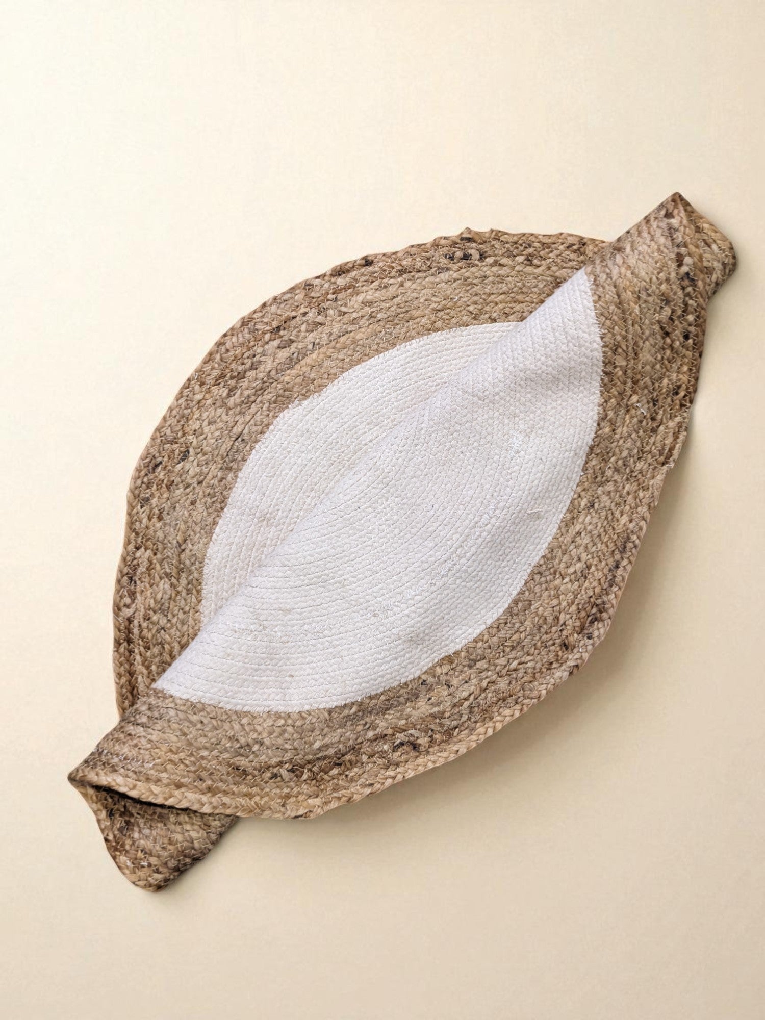 Braided Natural Round Jute Rug  - 91 x 91 cm