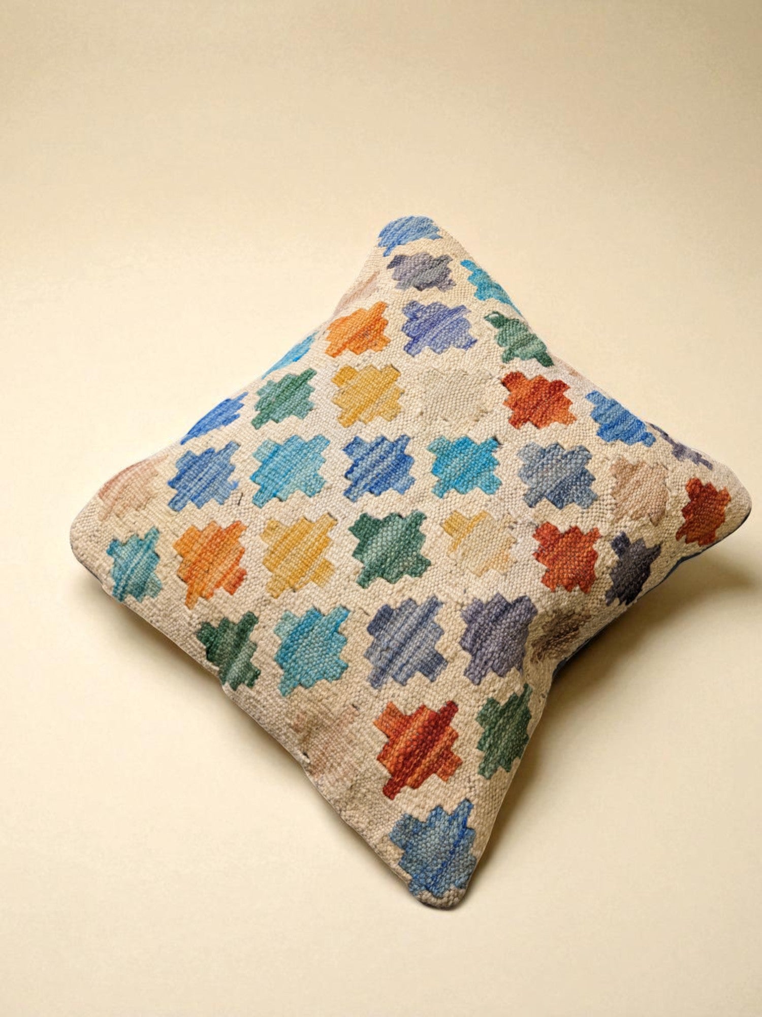 Housse de coussin Kilim afghan - 46 x 46 cm