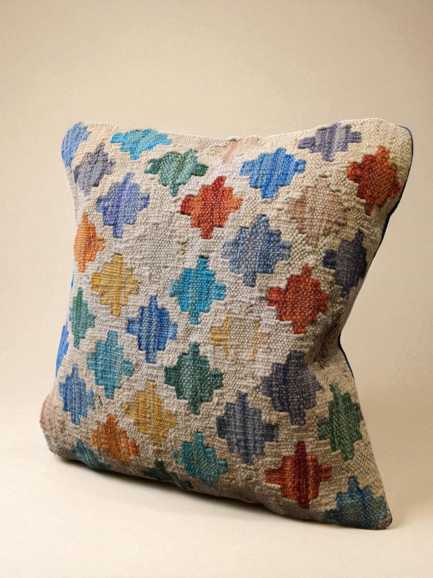 Afghan Kilim Cushion Cover - 46 x 46 cm