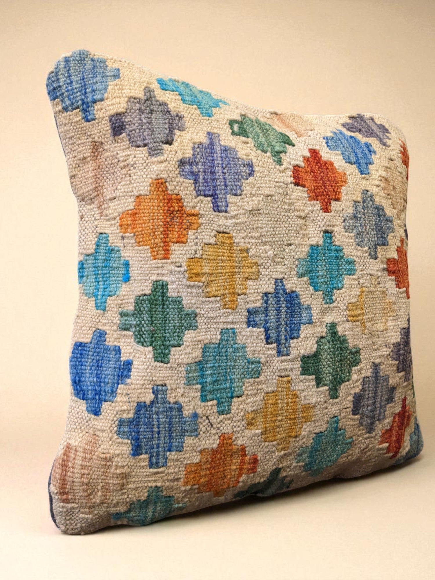 Afghan Kilim Cushion Cover - 46 x 46 cm