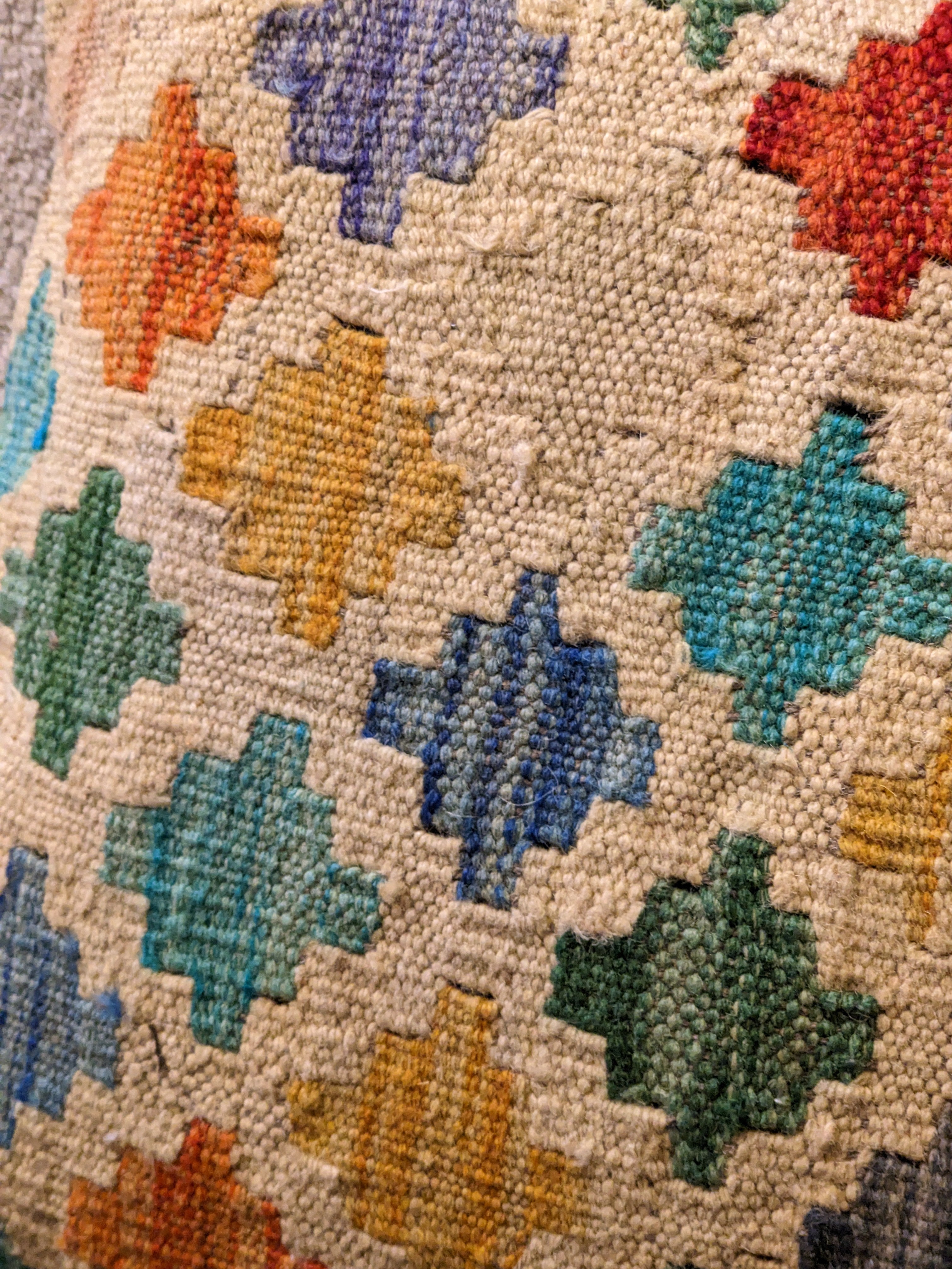 Housse de coussin Kilim afghan - 46 x 46 cm