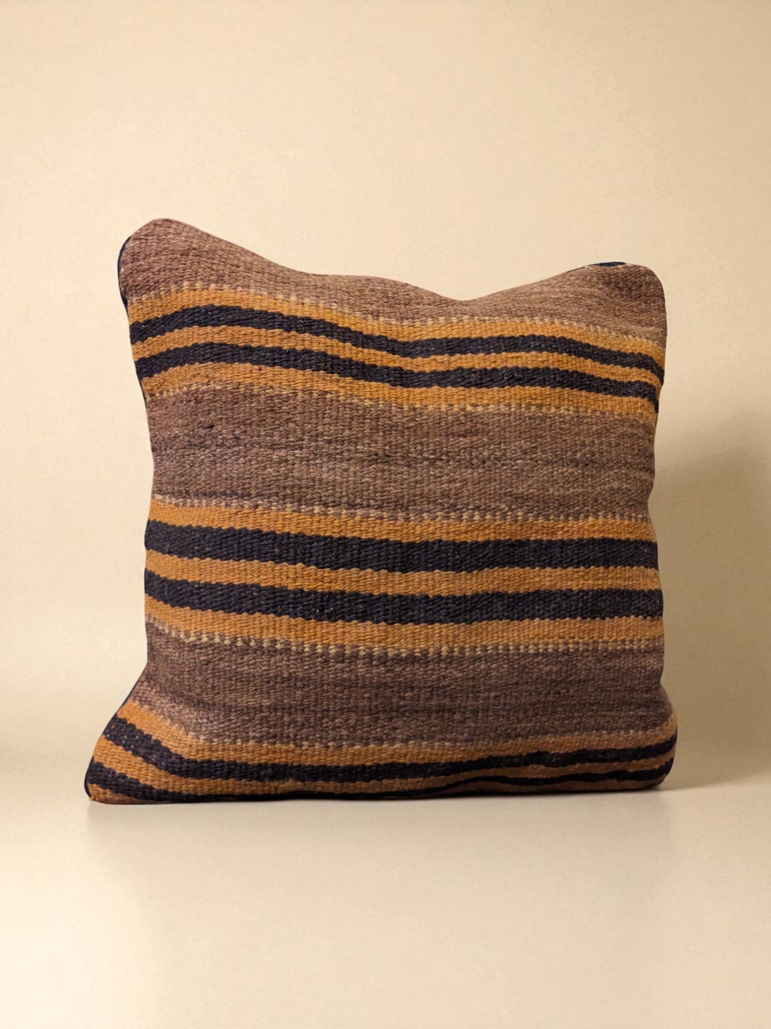 Turkish Kilim Vintage Cushion Cover - 40 x 40 cm