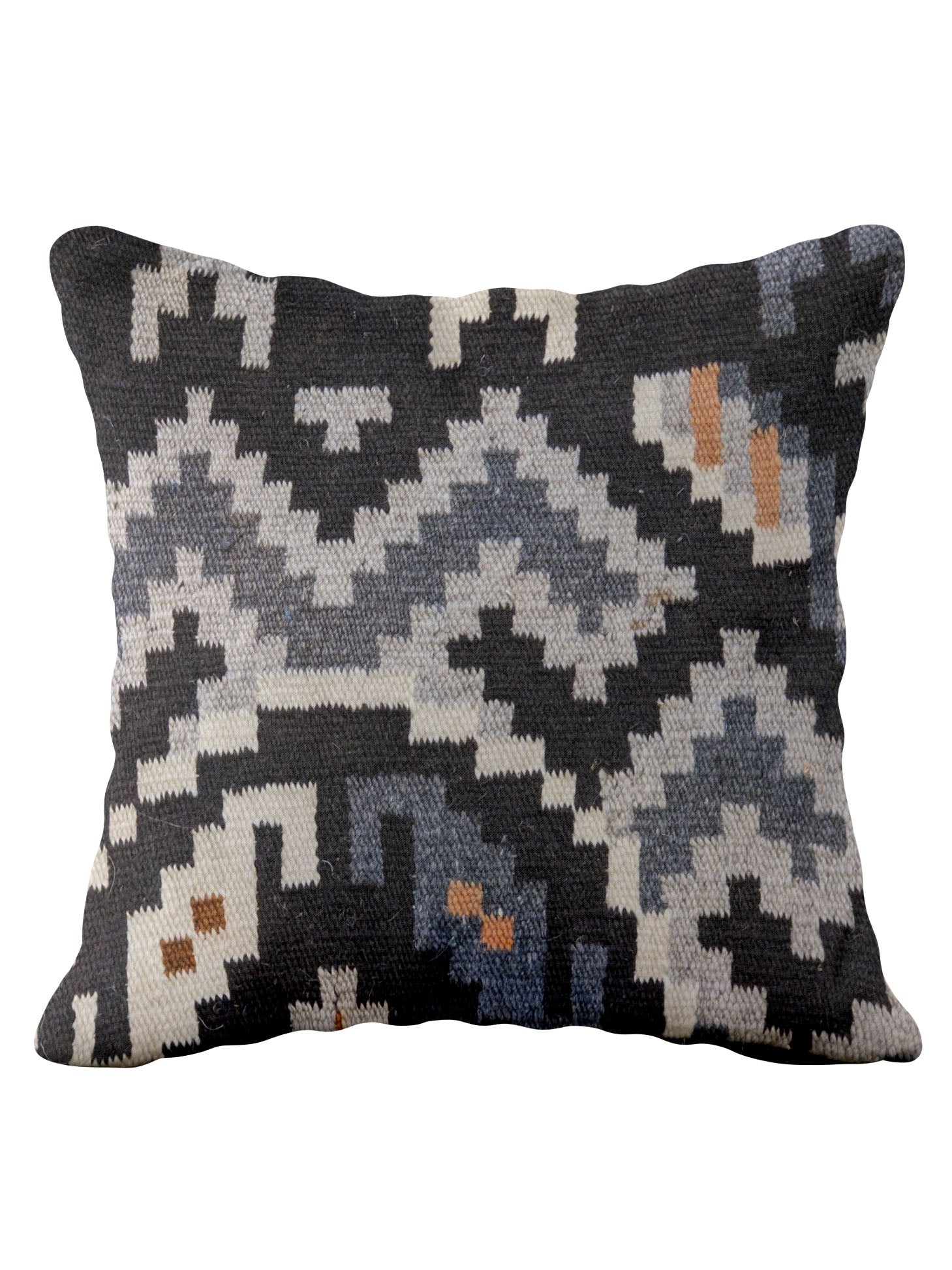 Turkish Kilim Vintage Cushion Cover - 40 x 40 cm