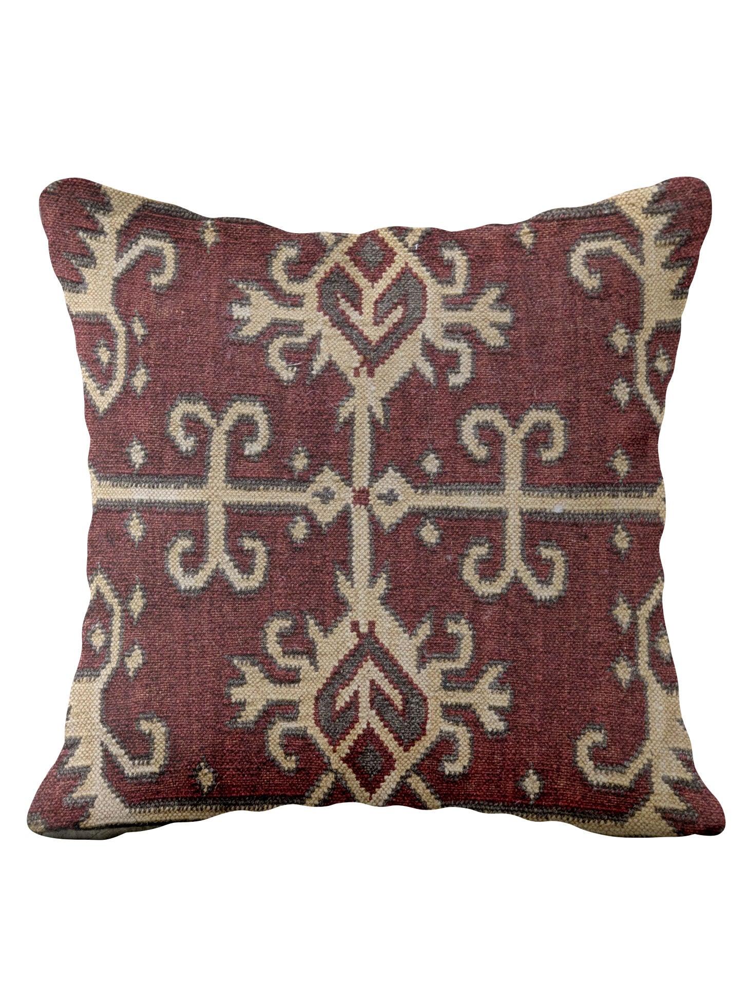 Turkish Kilim Vintage Cushion Cover - 40 x 40 cm
