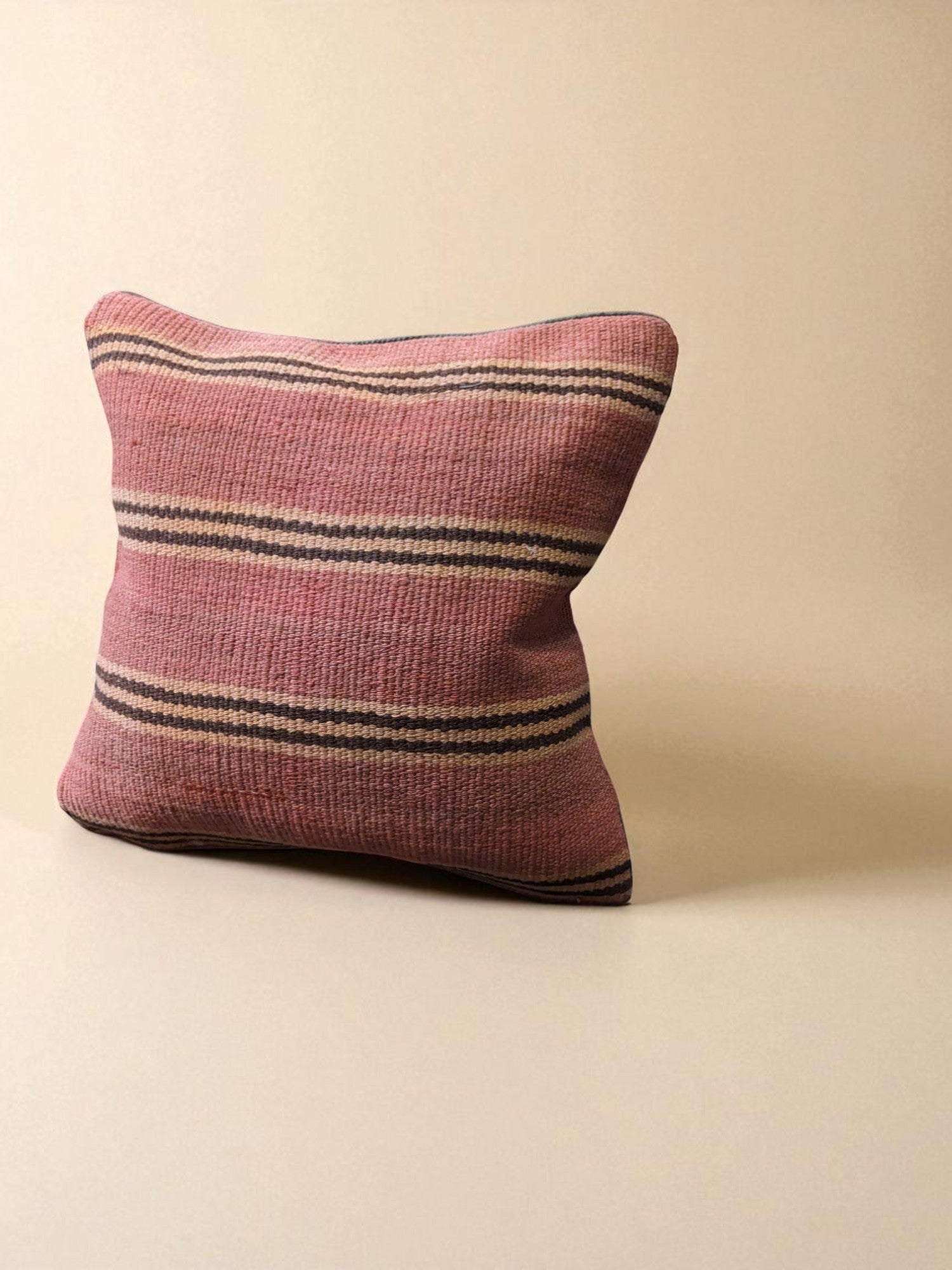 Turkish Kilim Vintage Cushion Cover - 40 x 40 cm