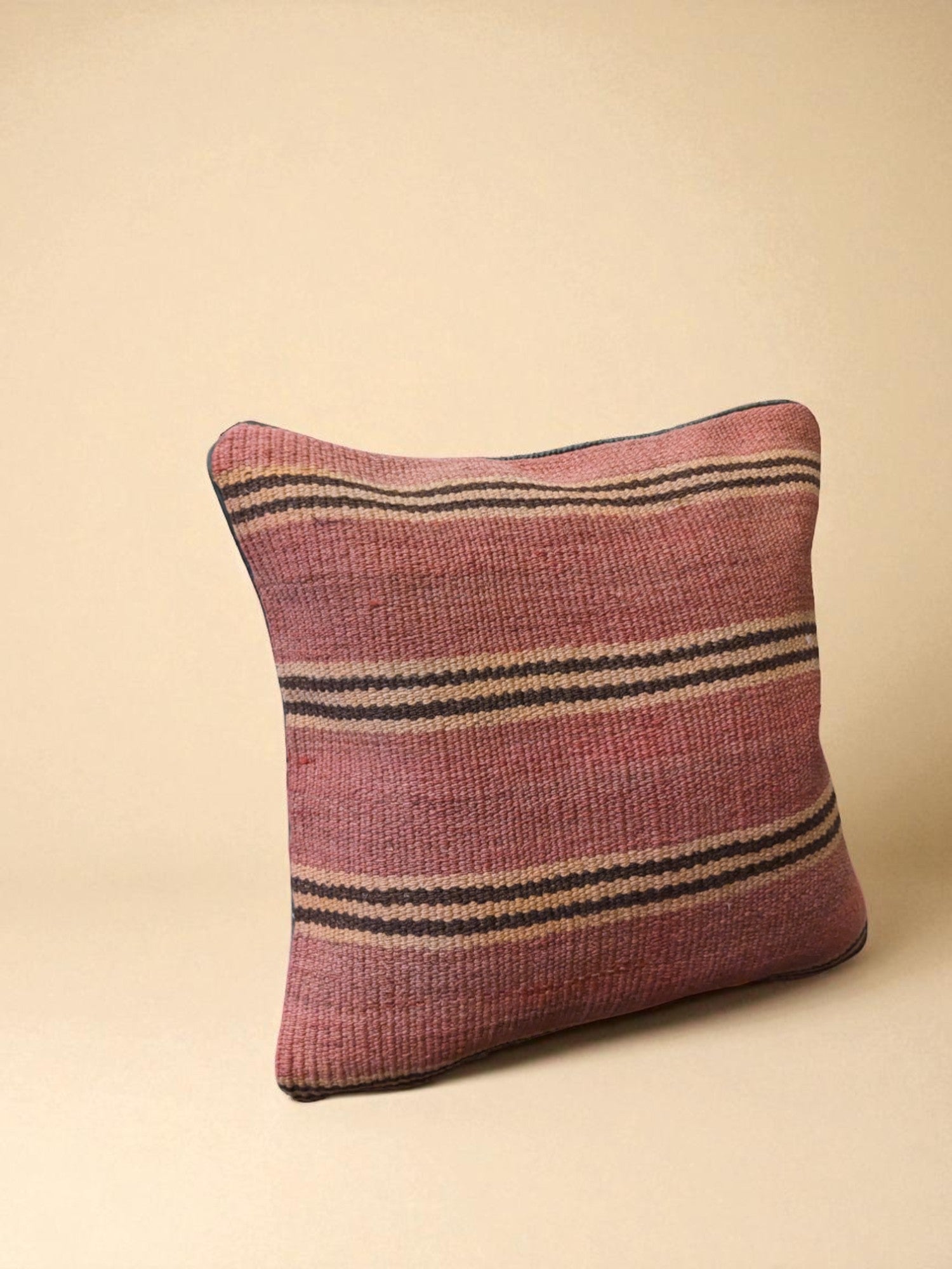 Turkish Kilim Vintage Cushion Cover - 40 x 40 cm