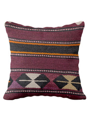 Turkish Kilim Vintage Cushion Cover - 42 x 40 cm