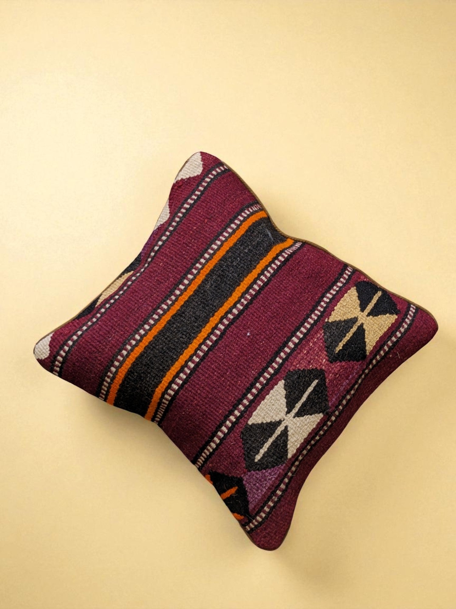 Turkish Kilim Vintage Cushion Cover - 42 x 40 cm