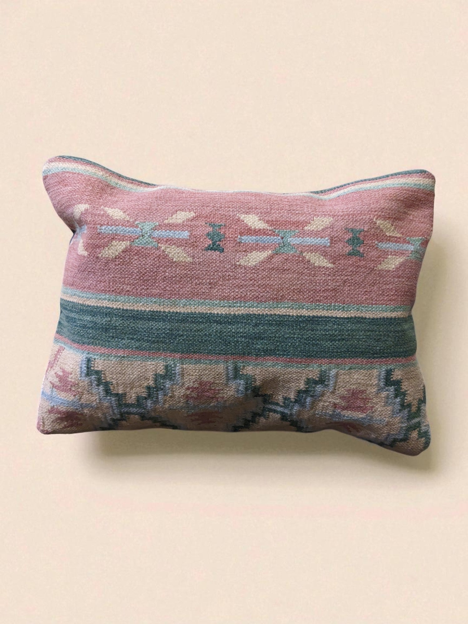 Turkish Kilim Vintage Cushion Cover - 58 x 40 cm