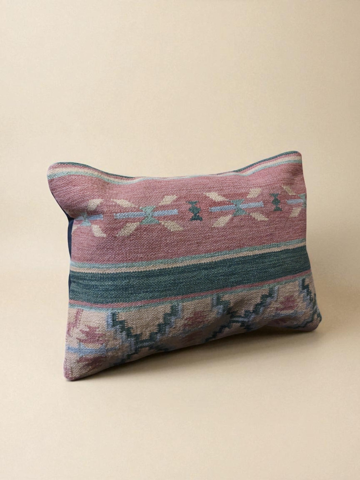 Turkish Kilim Vintage Cushion Cover - 58 x 40 cm