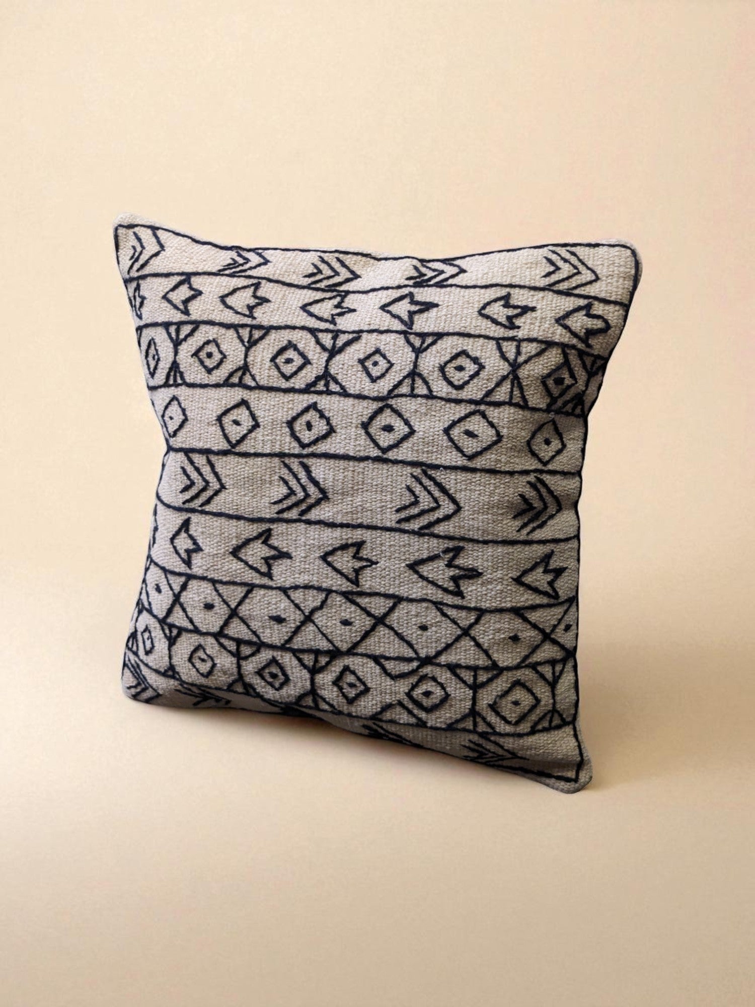 Suzani Hand Embroidered Cushion Cover - 45 x 45 cm