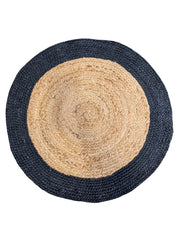 Braided Natural Round Jute Rug - 88 x 88 cm