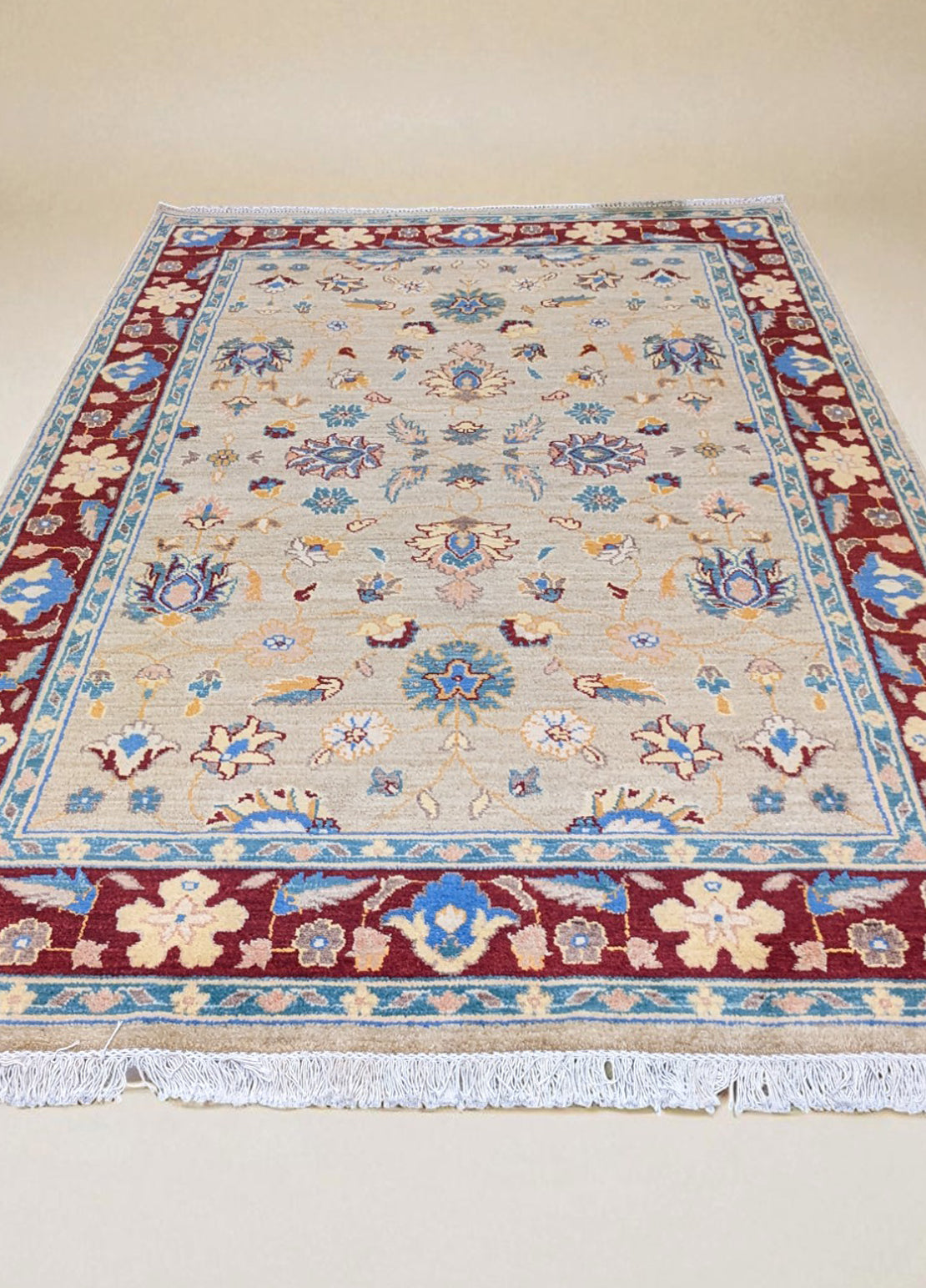 Farahan Ziegler Hand Knotted Chobi Rug - Size: 298 × 185 cm