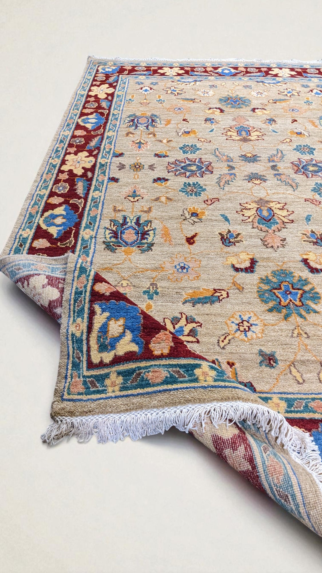 Farahan Ziegler Hand Knotted Chobi Rug - Size: 298 × 185 cm