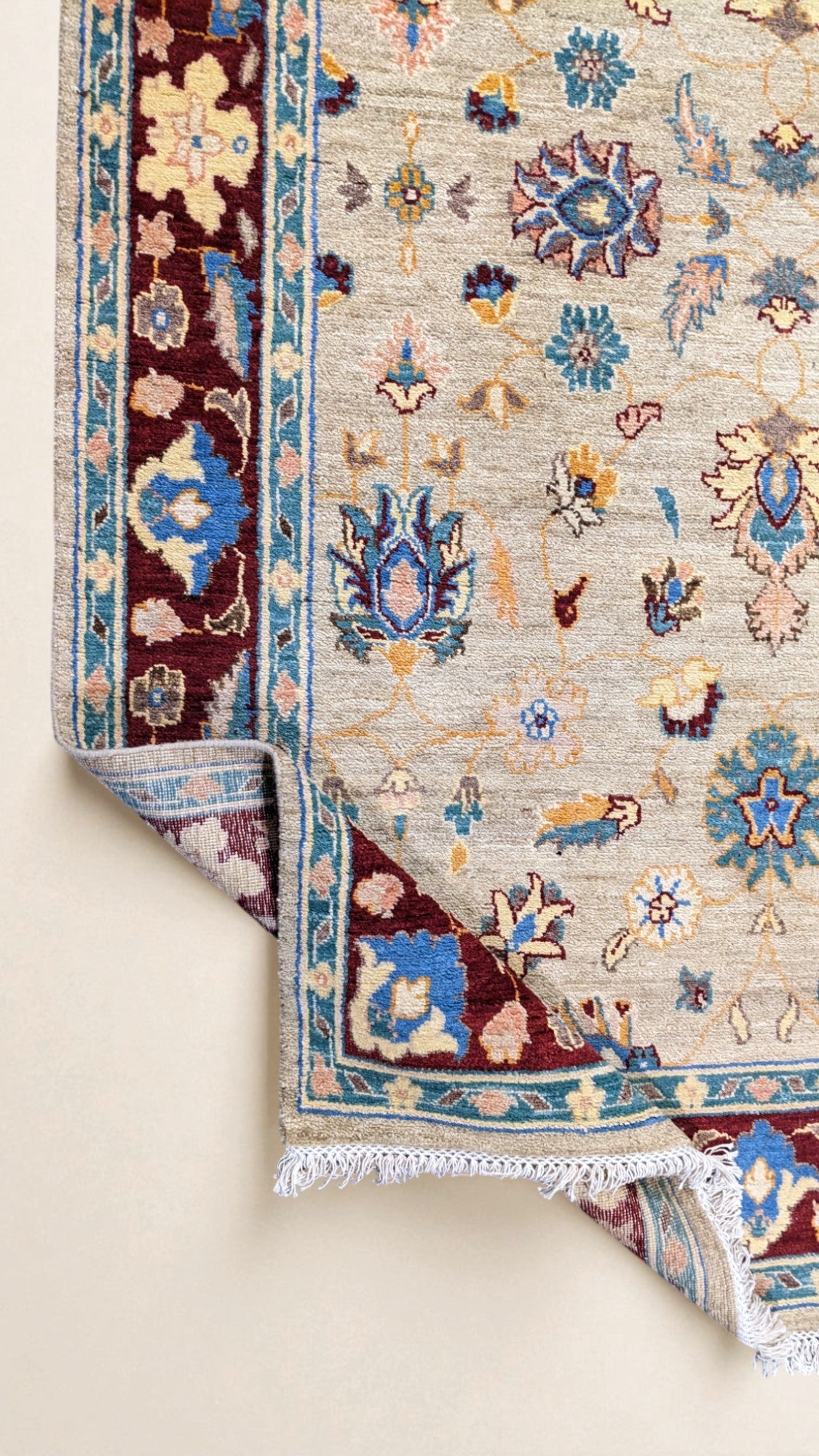 Farahan Ziegler Hand Knotted Chobi Rug - Size: 298 × 185 cm