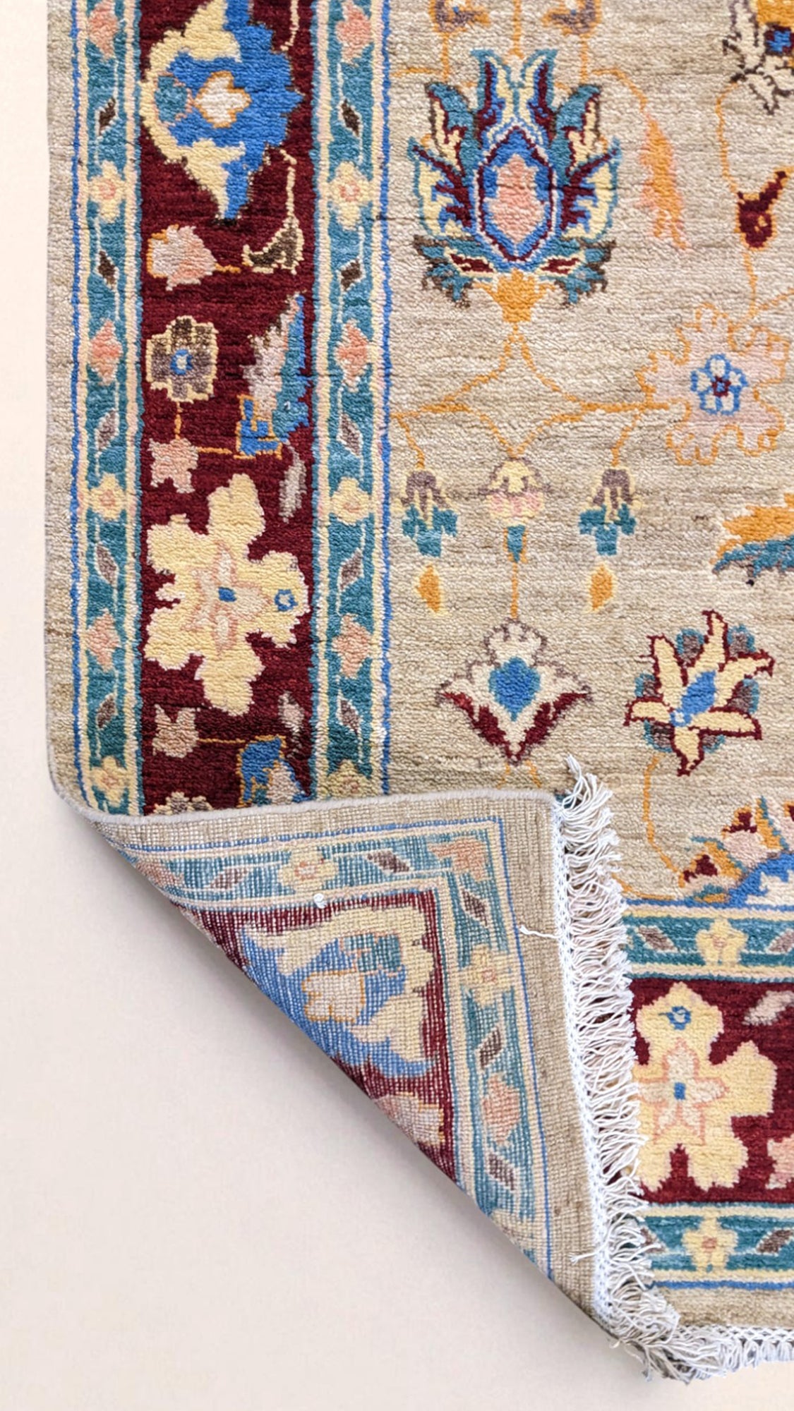 Farahan Ziegler Hand Knotted Chobi Rug - Size: 298 × 185 cm