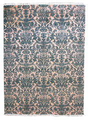 Ikat Transitional Hand Knotted Chobi Rug - Size: 277 × 182 cm