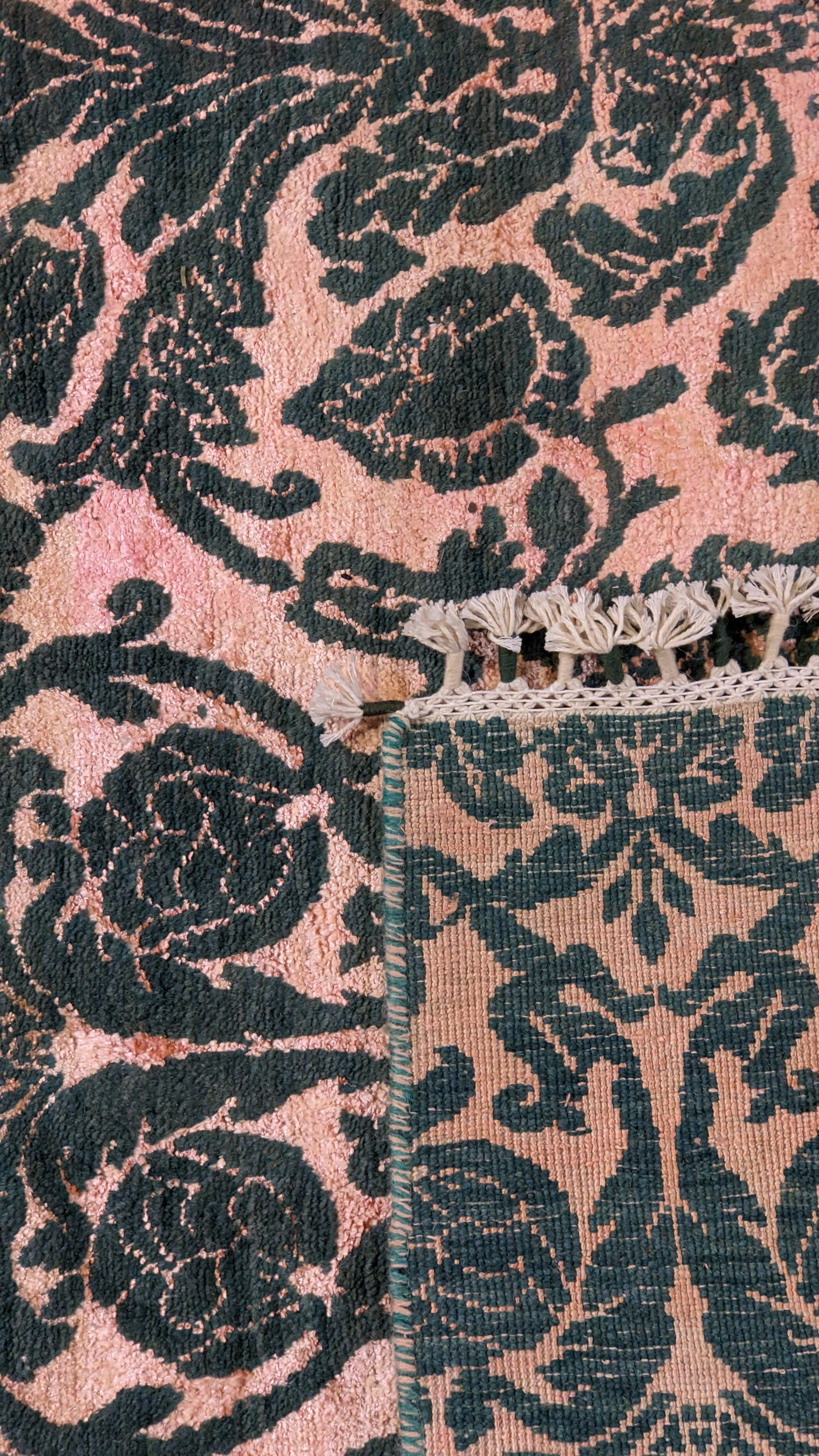 Ikat Transitional Hand Knotted Chobi Rug - Size: 277 × 182 cm