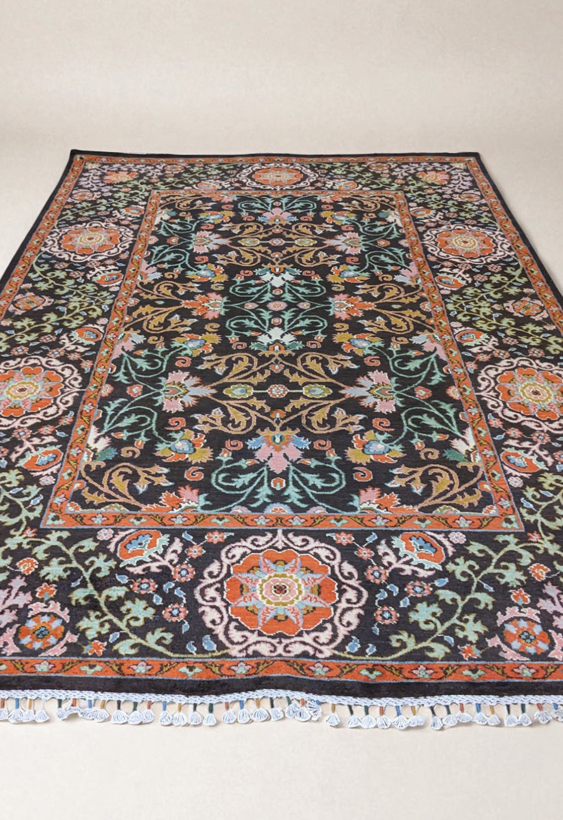 Suzani Hand Knotted Chobi Rug - Size: 277 × 185 cm