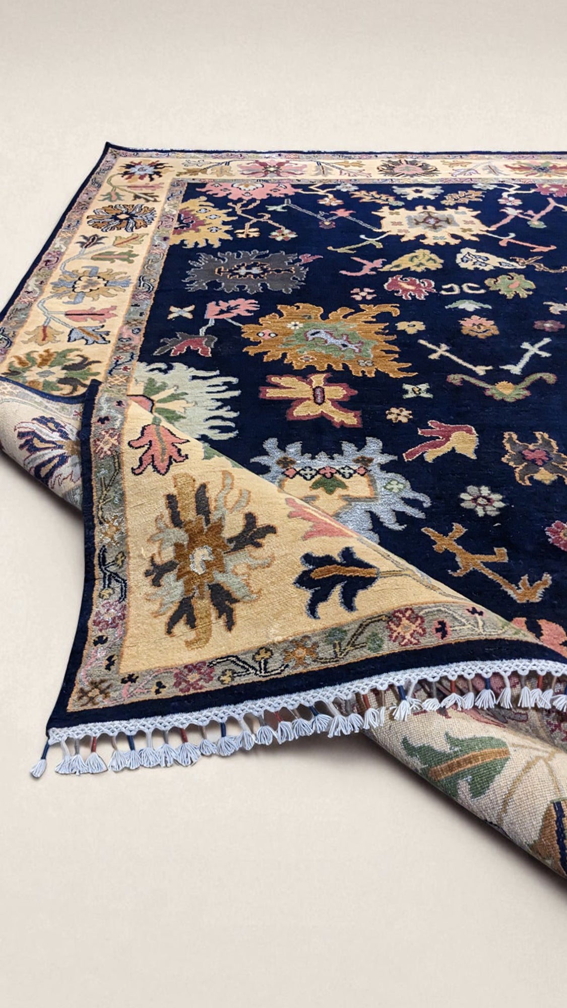 Oushak Hand Knotted Chobi Rug - Size: 320 × 243 cm