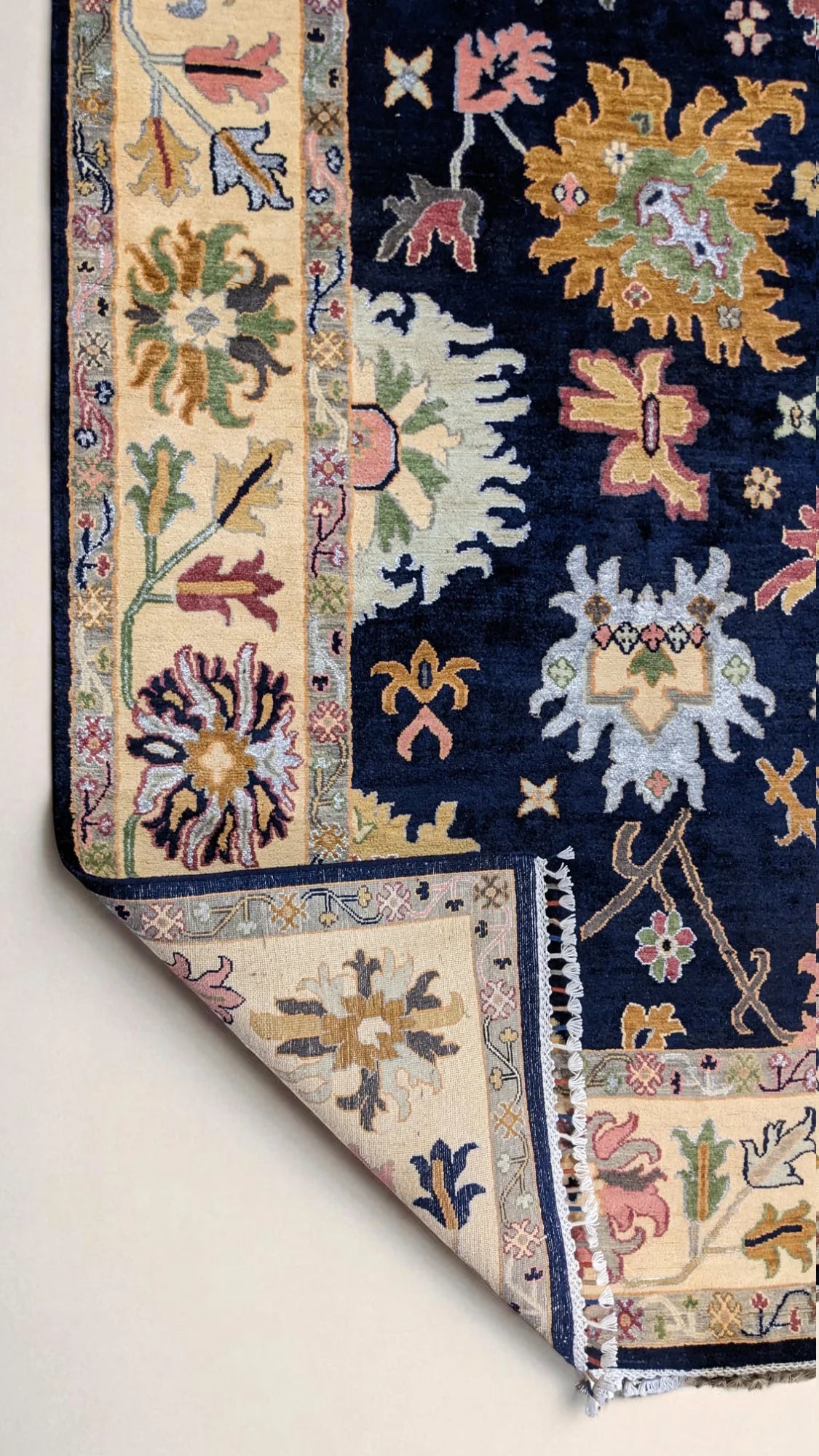 Oushak Hand Knotted Chobi Rug - Size: 320 × 243 cm
