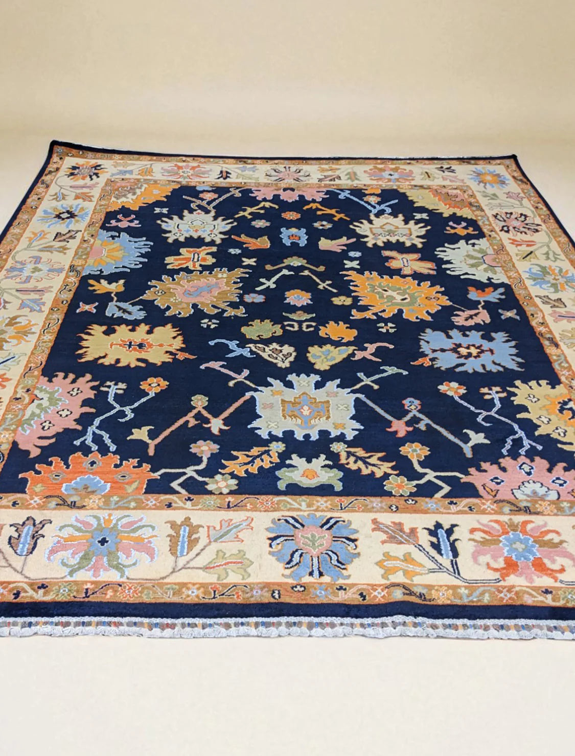 Oushak Hand Knotted Chobi Rug - 313 × 249 cm (10'3" × 8'2")