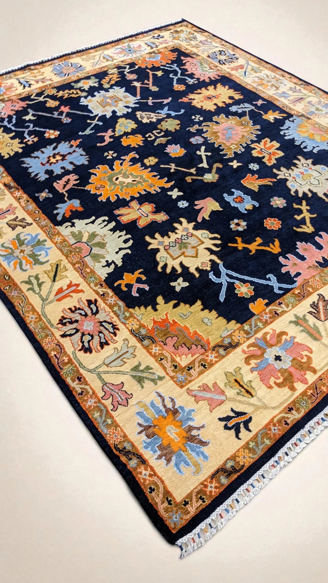 Oushak Hand Knotted Chobi Rug - 313 × 249 cm (10'3" × 8'2")