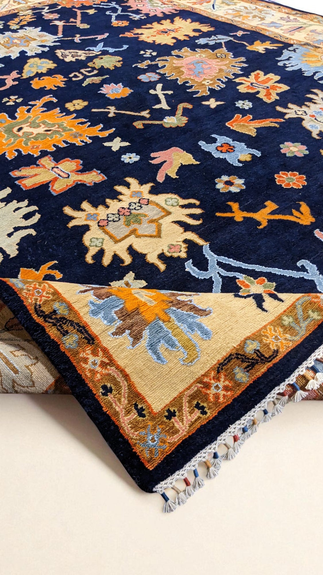 Oushak Hand Knotted Chobi Rug - Size: 313 × 249 cm