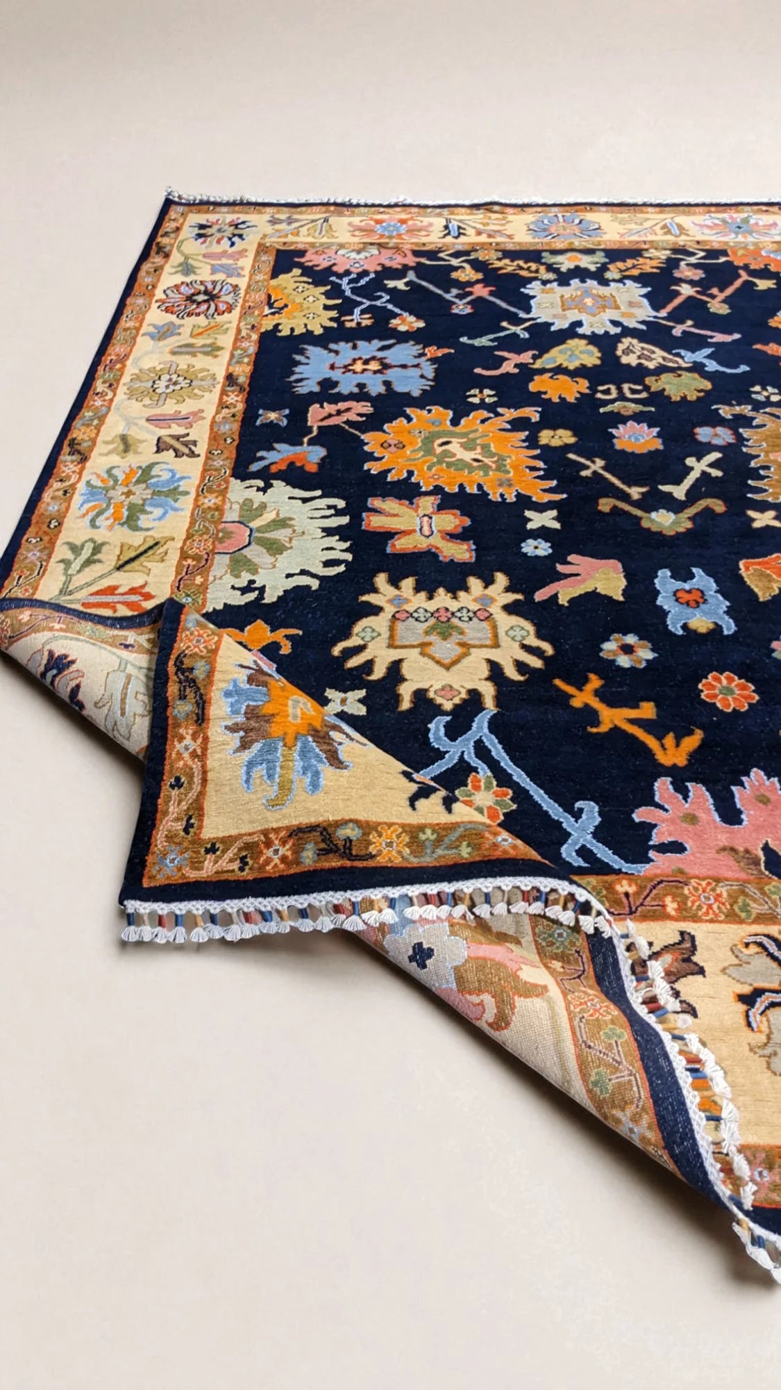 Oushak Hand Knotted Chobi Rug - 313 × 249 cm (10'3" × 8'2")