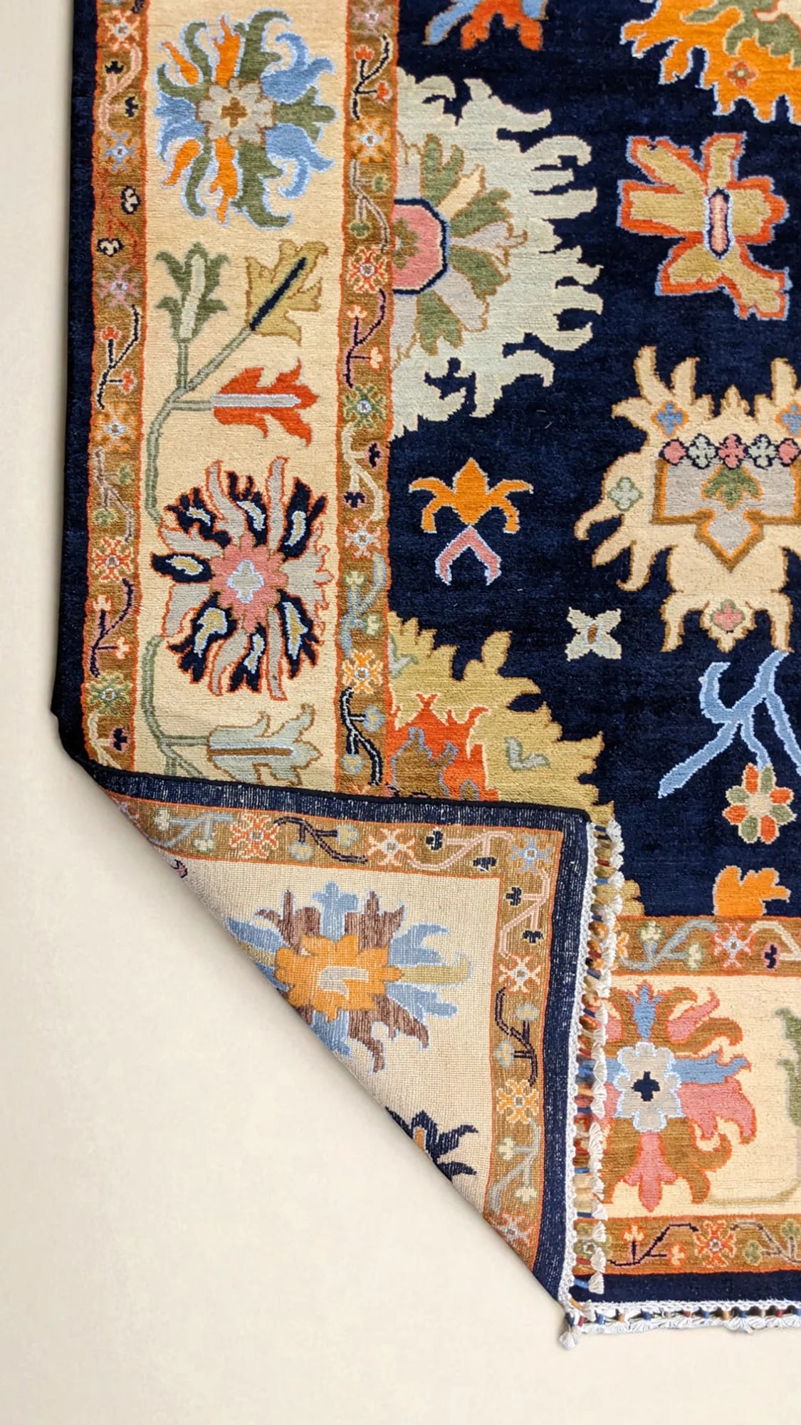 Oushak Hand Knotted Chobi Rug - 313 × 249 cm (10'3" × 8'2")