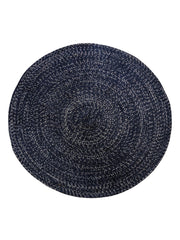 Braided Overdyed Round Jute Rug - 122 x 122 cm