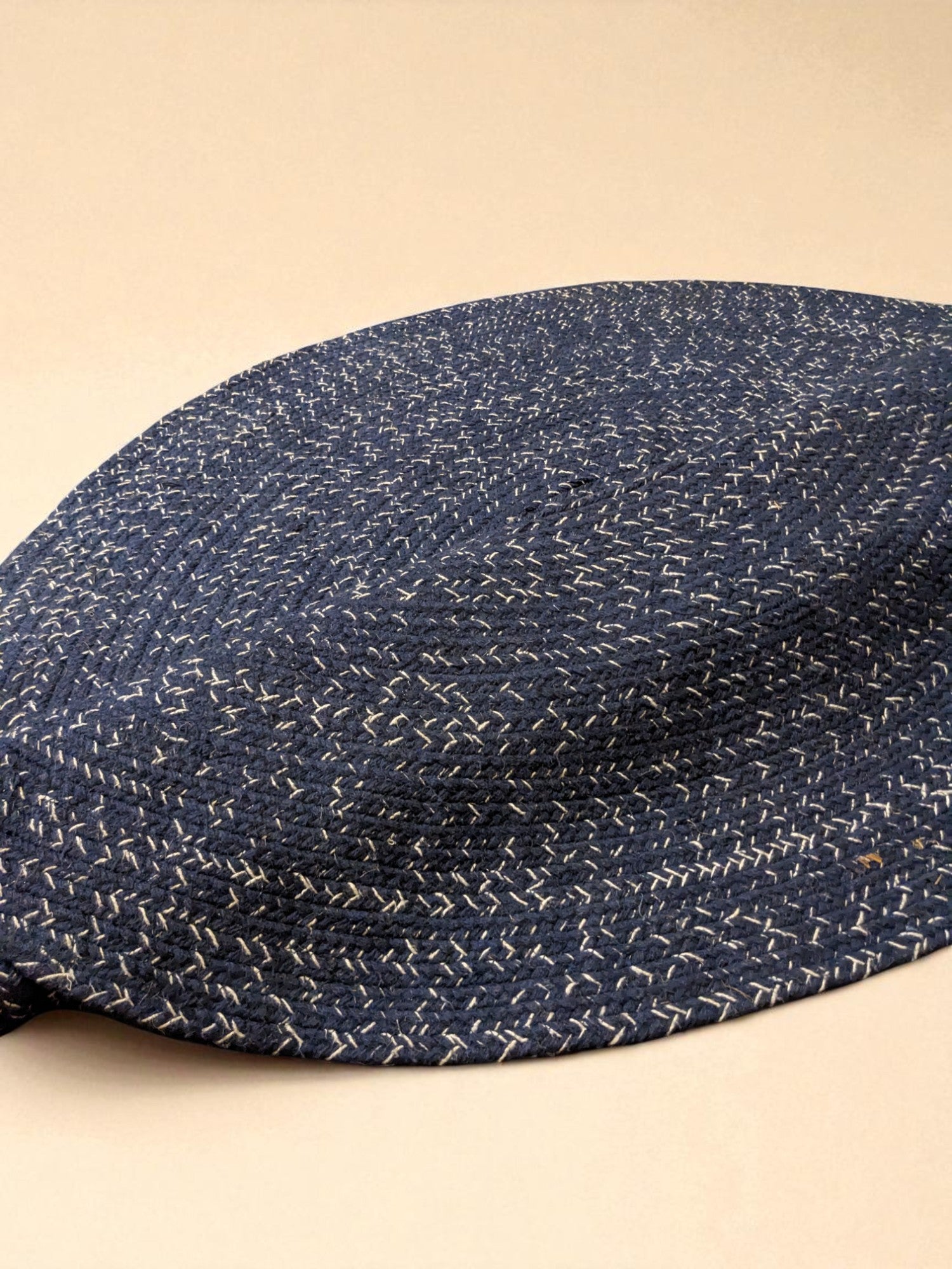 Braided Overdyed Round Jute Rug - 122 x 122 cm