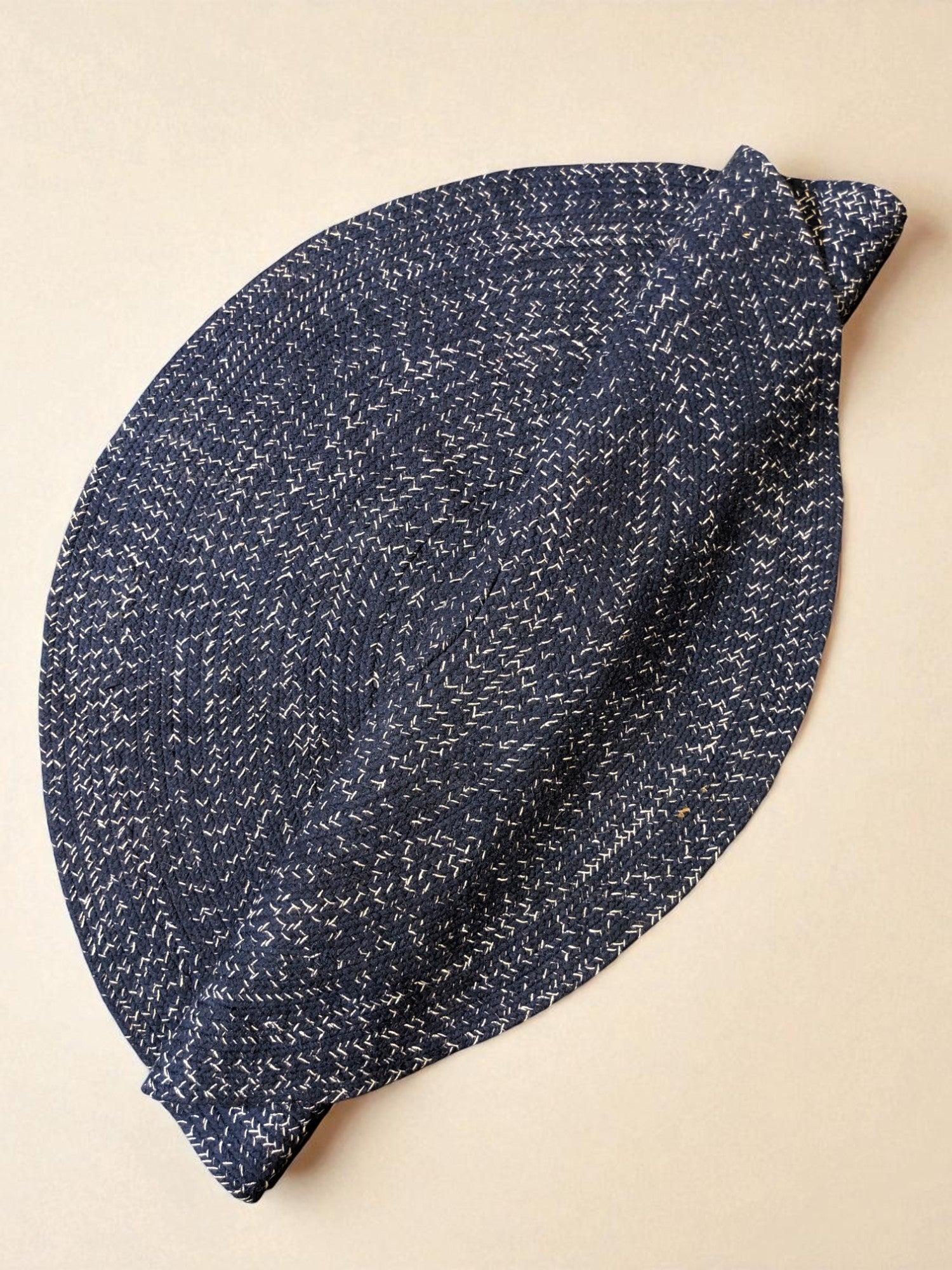 Braided Overdyed Round Jute Rug - 122 x 122 cm