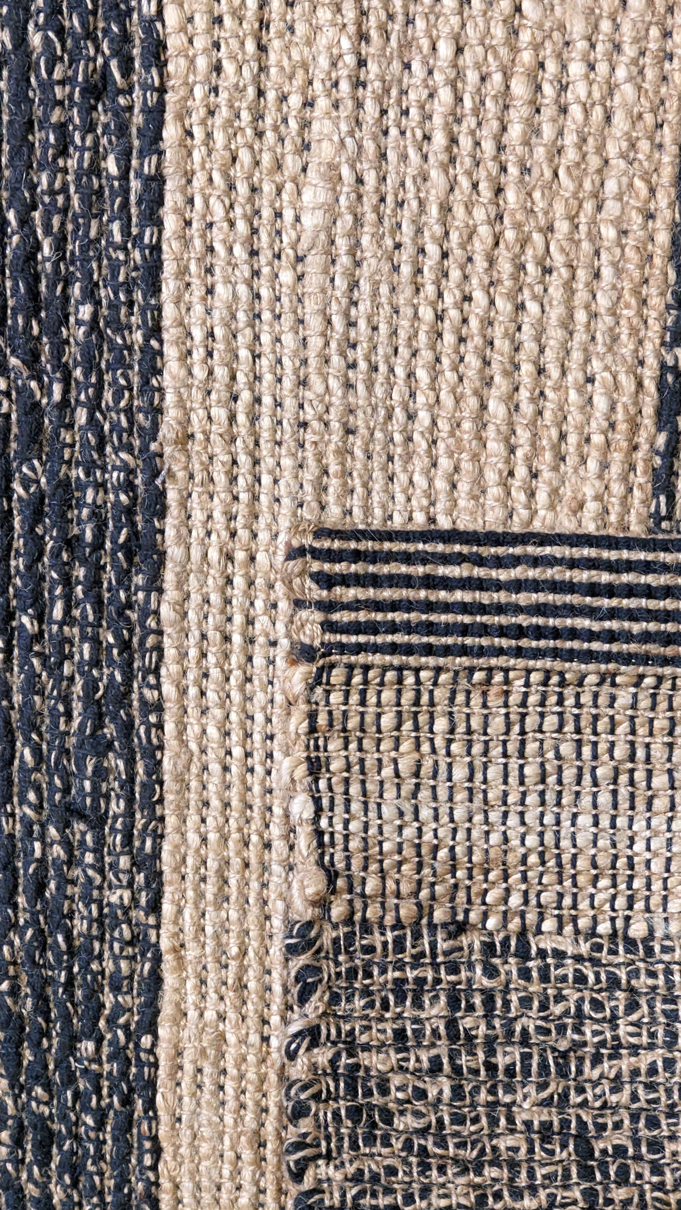 Braided Natural Jute Rug - 152 x 85 cm