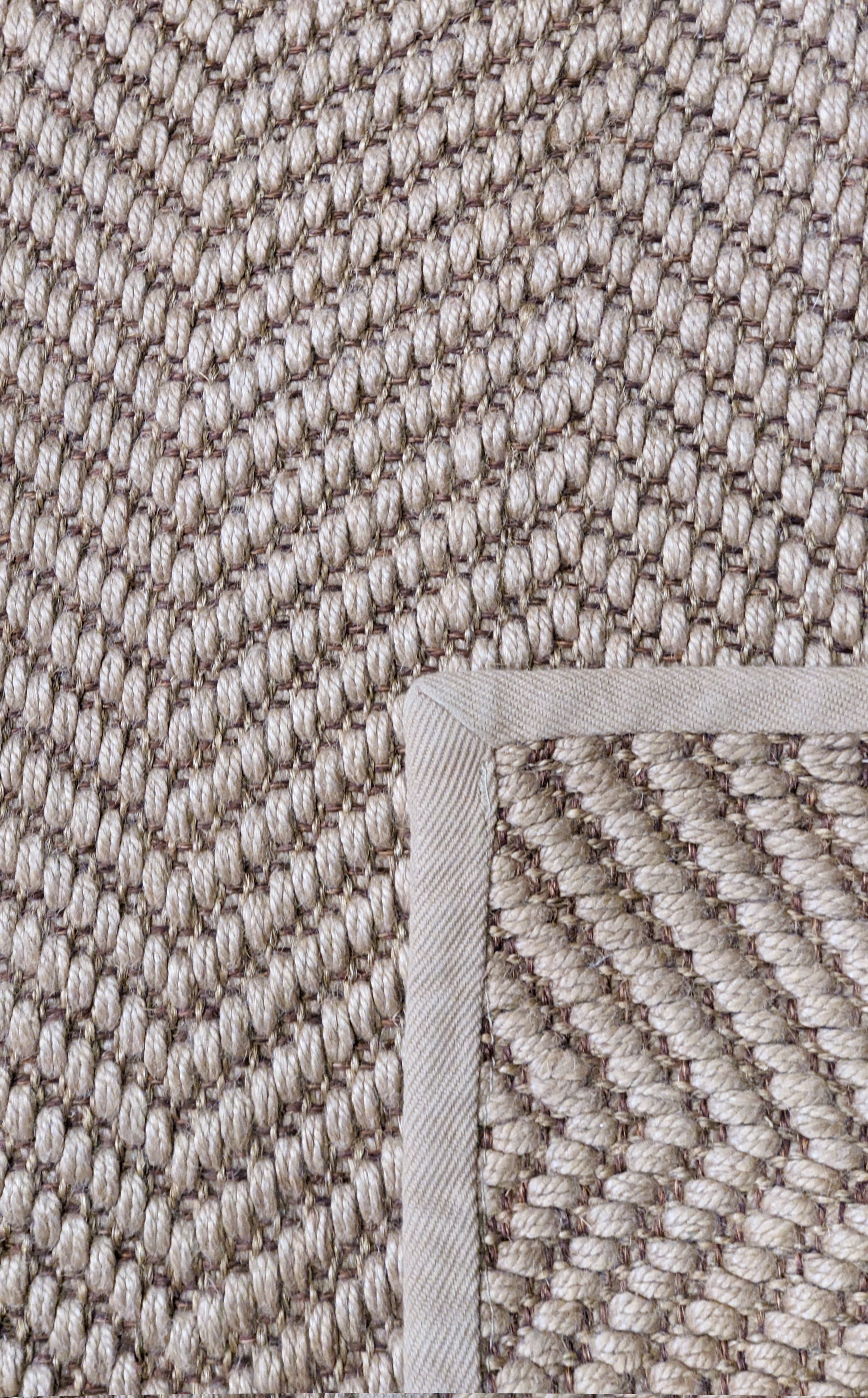 Braided Natural Jute Rug - 149 x 85 cm