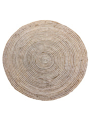 Chunky Natural Jute Rug - Size: 122 x 122 cm