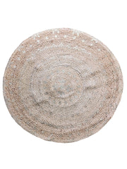 Chunky Natural Jute Rug - 119 x 119 cm