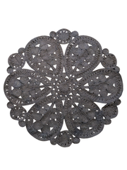 Braided Overdyed Round Jute Rug - 122 x 122 cm