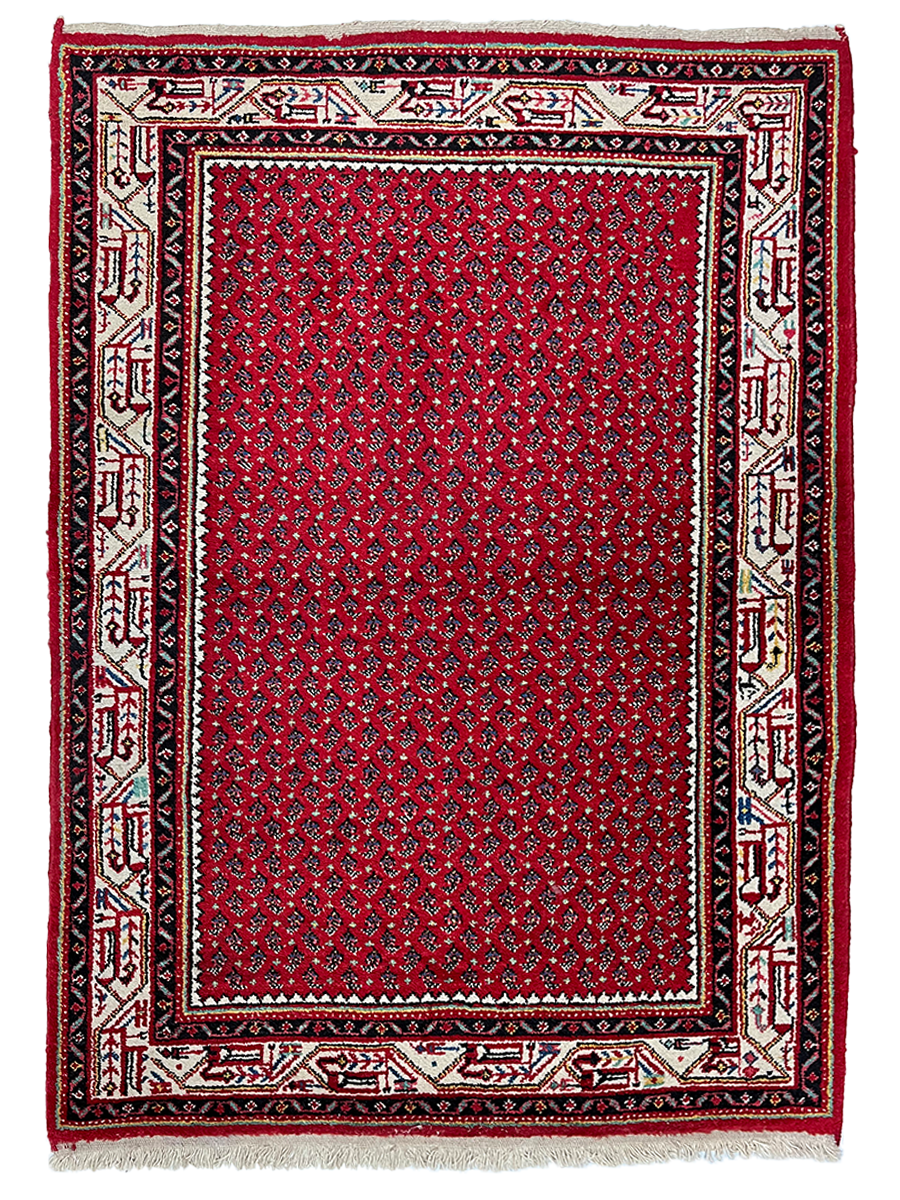 Saruk Persian Vintage Hand Knotted Wool Rug - 160 x 110 cm