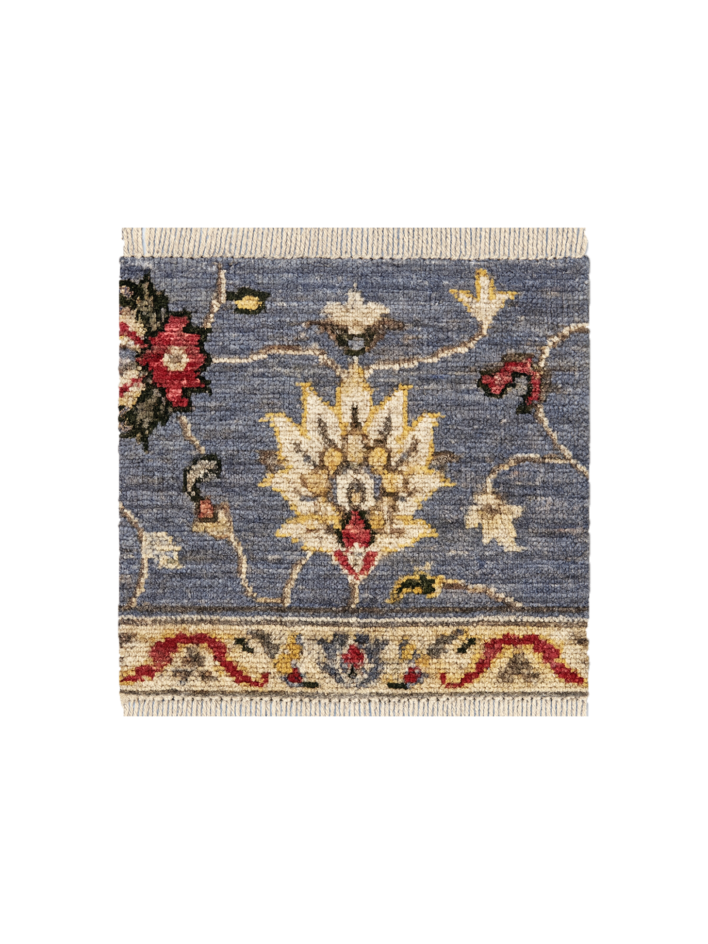 Samoan Hand Knotted Rug Sample - 30 x 30 cm