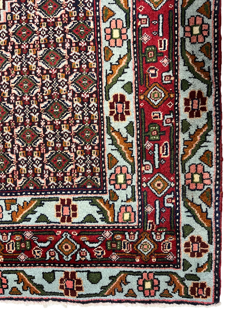 Senneh Persian Vintage Hand Knotted Wool Rug - 165 x 115 cm