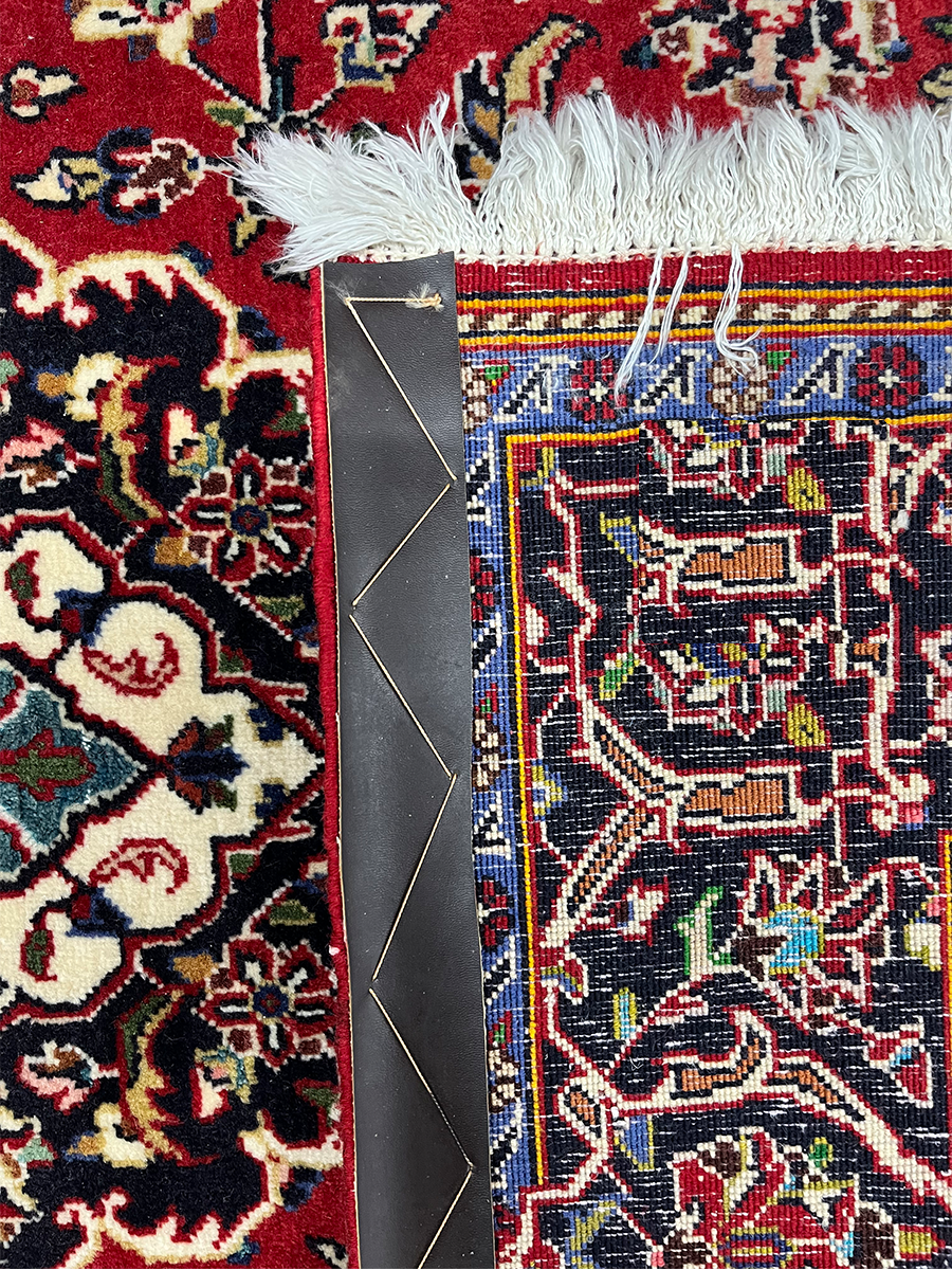 Kashan Persian Vintage Hand Knotted Wool Rug - 170 x 115 cm