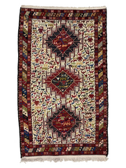 Kilim Persian Vintage Hand Knotted Wool Rug - 200 x 120 cm