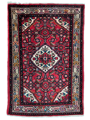 Hamadan Persian Vintage Hand Knotted Wool Rug - 150 x 100 cm