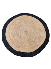 Braided Natural Round Jute Rug  - 122 x 122 cm