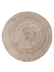 Braided Natural Round Jute Rug  - 94 x 94 cm