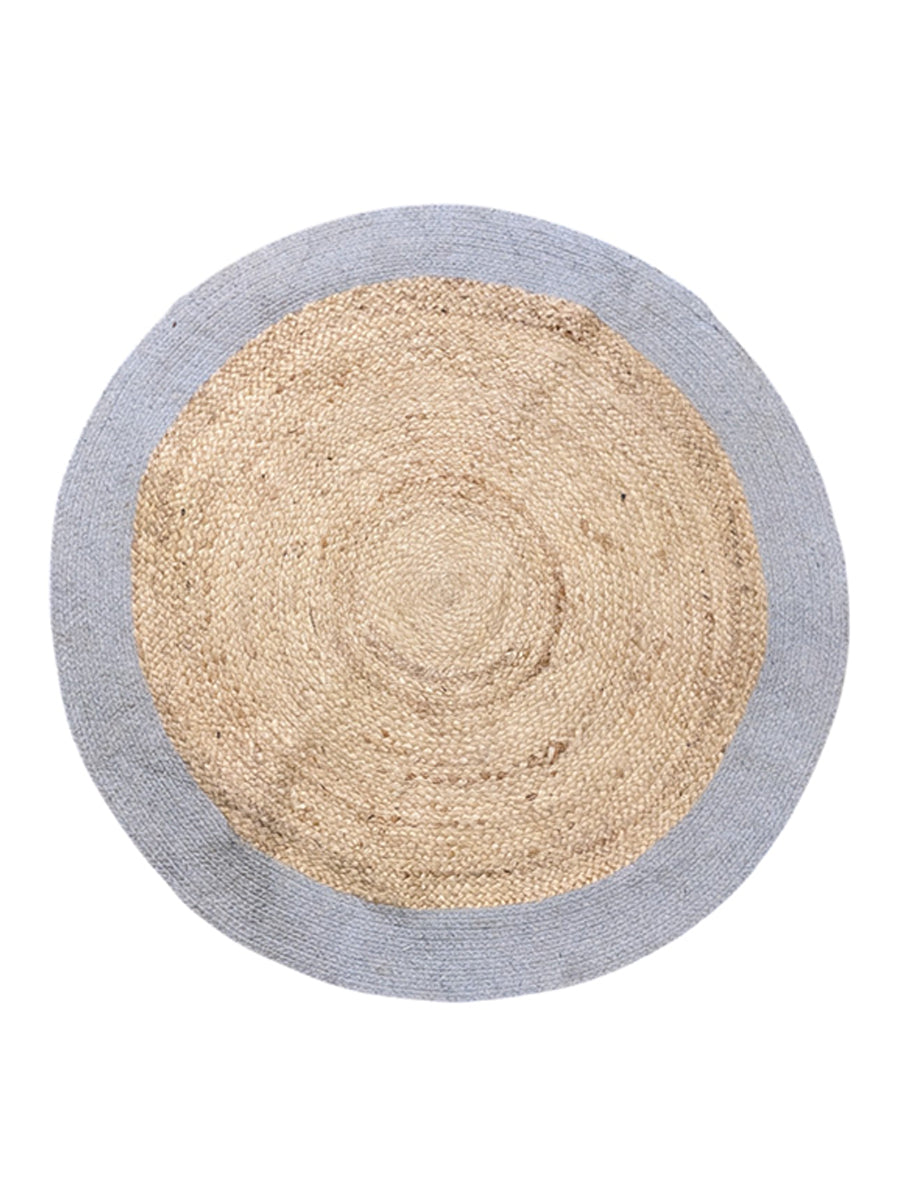 Braided Natural Round Jute Rug  - 64 x 64 cm