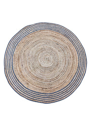 Braided Natural Round Jute Rug  - 94 x 94 cm