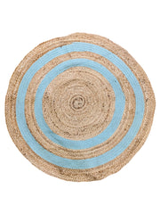 Braided Natural Round Jute Rug - 91 x 91 cm