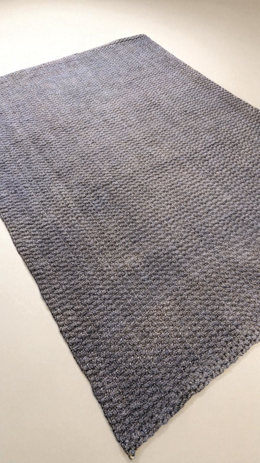 Braided Overdyed Jute Rug - 275 x 183 cm